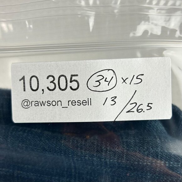 Brooklyn Xpress Dark Wash Jorts Size 34 Blue Jean Denim Embroidered Skater Punk - Picture 7 of 7